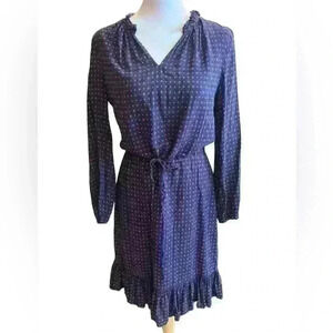 Draper James Lucinda  Dress Navy with Red/White Flowers Size Medium